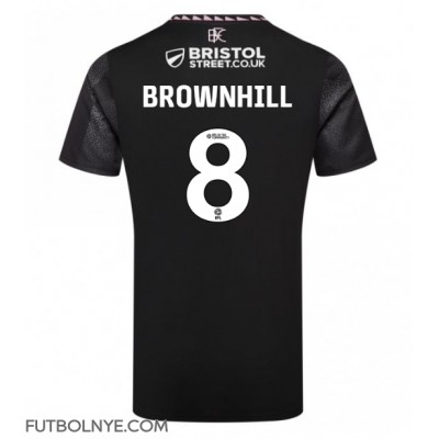 Camiseta Burnley Josh Brownhill #8 Visitante Equipación 2024-25 manga corta Camiseta Burnley Josh Brownhill #8 Visitante Equipación 2024-25 manga corta